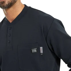 FR Long Sleeve Henley