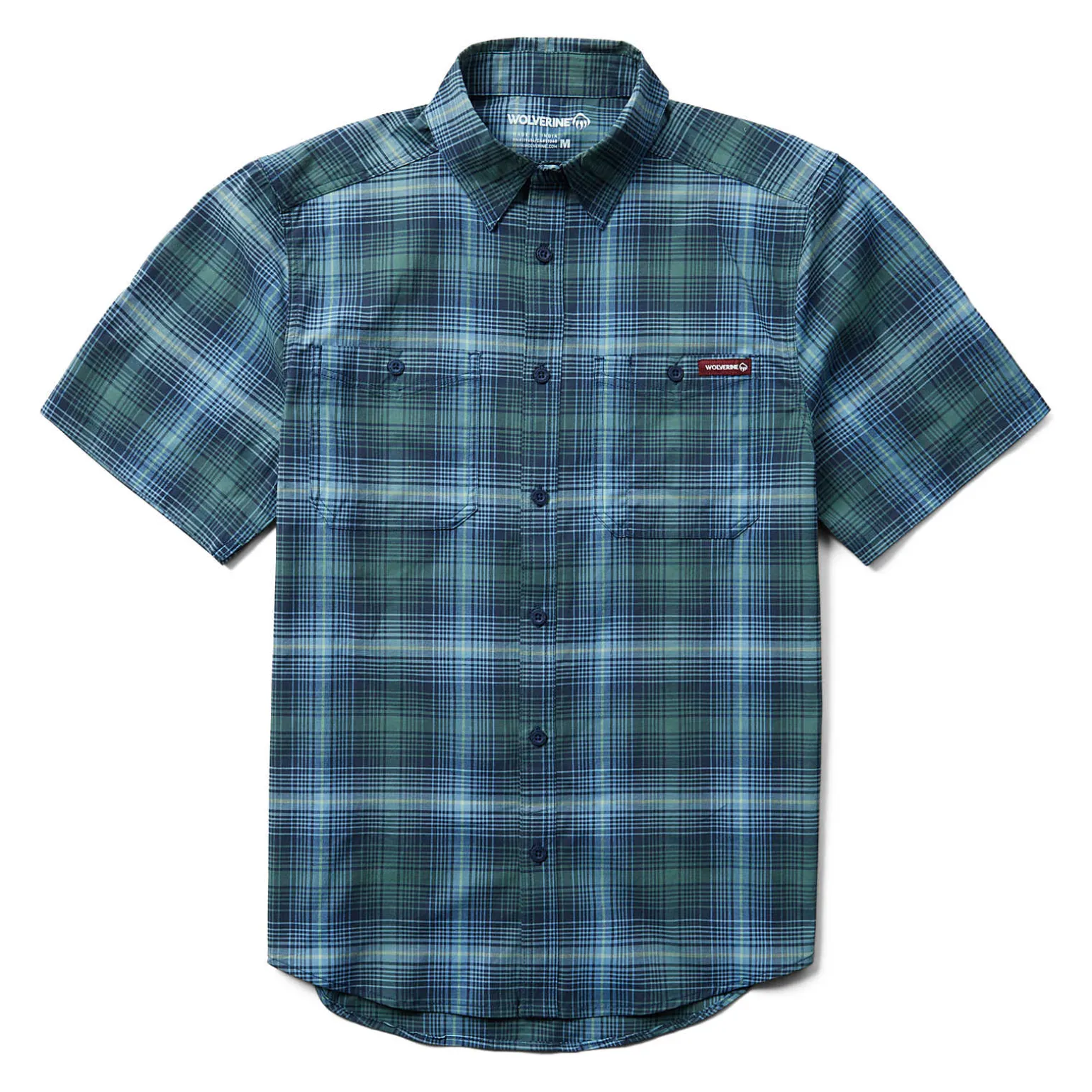 Fuse Short Sleeve Plaid Shirt