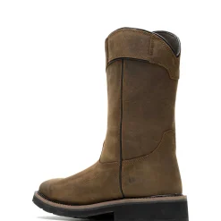 Rancher Pull-Tab Waterproof Steel-Toe Wellington Work Boot