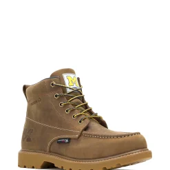 Wolverine X Valiant University Of Michigan Floorhand Moc Toe Work Boot