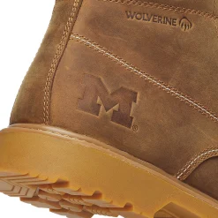 Wolverine X Valiant University Of Michigan Floorhand Moc Toe Work Boot