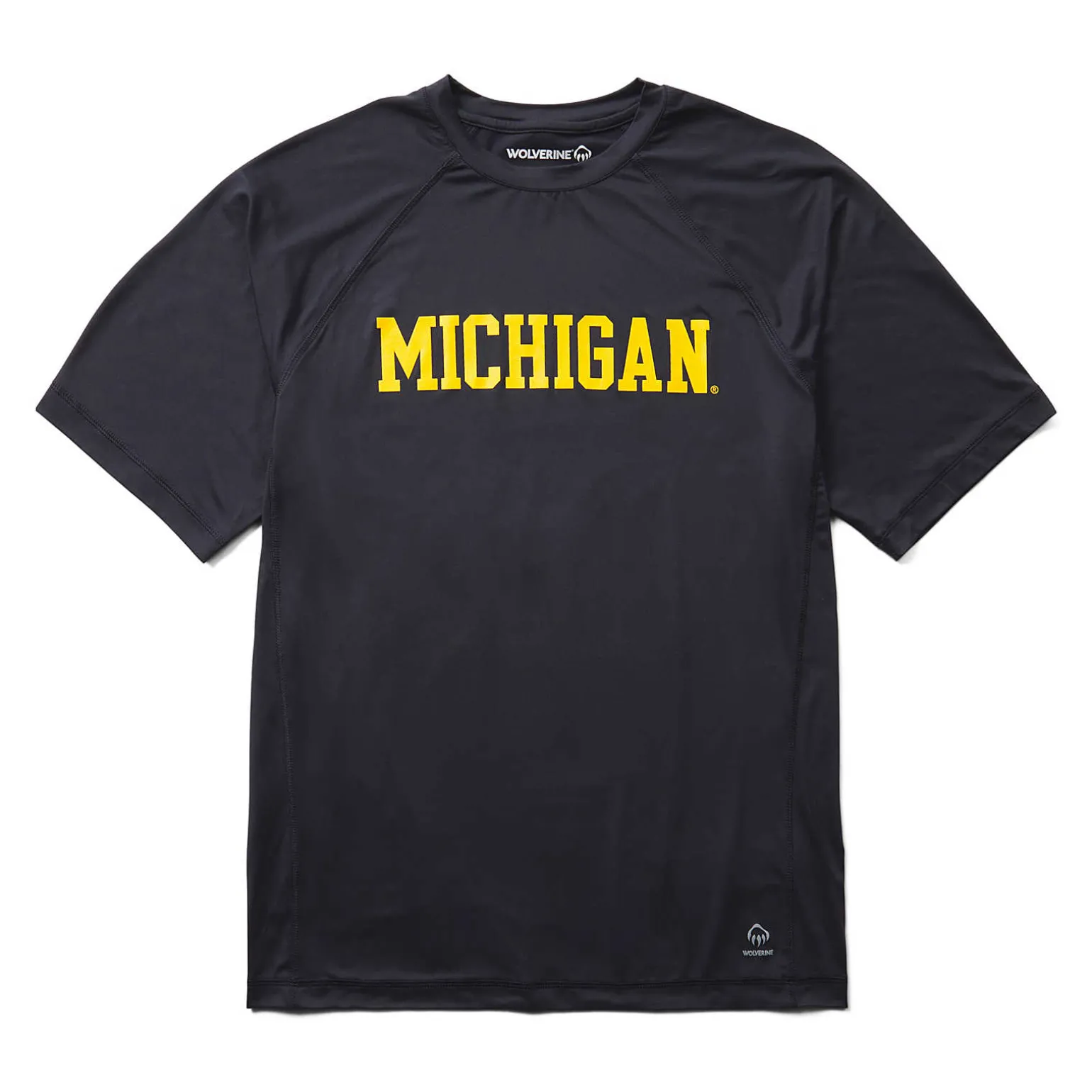 Wolverine X Valiant University Of Michigan Sun-Stop Eco Short Sleeve Tee